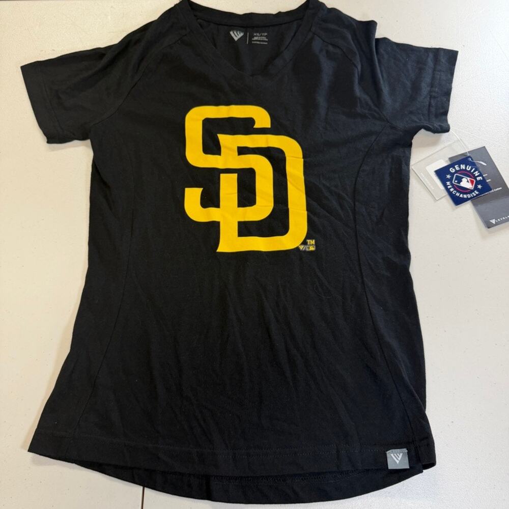 San Diego Padres Levelwear Ariya Women's MLB T-Shirt XS NWT